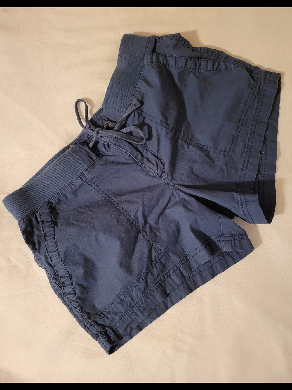 a.n.a Women's Navy Athletic Drawstring Shorts